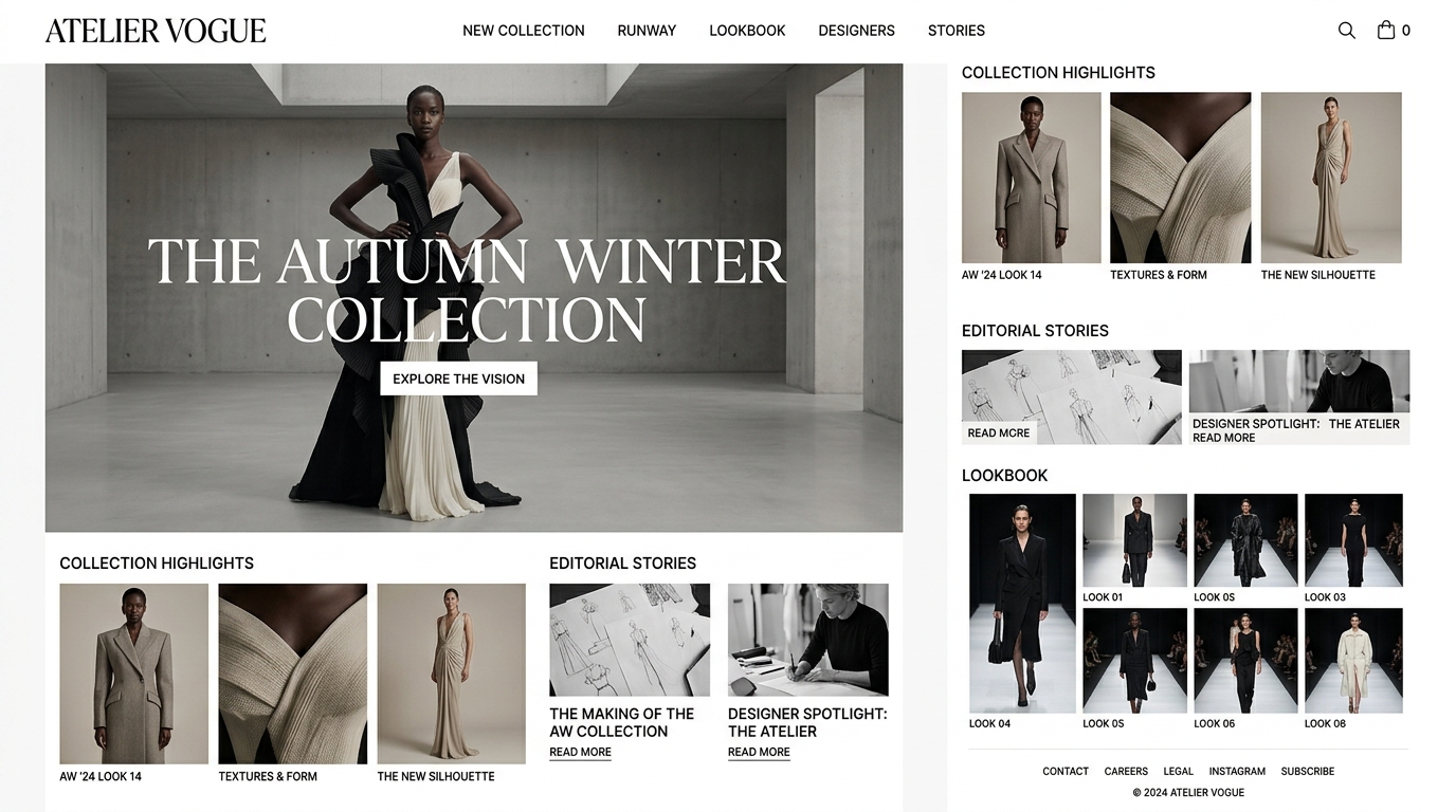 Fashion & Beauty Web Design